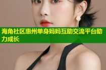 海角社区惠州单身妈妈互助交流平台助力成长