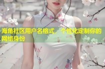 海角社区用户名格式，个性化定制你的网络身份