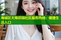 海城区天赐碧园社区服务热线：便捷生活入口