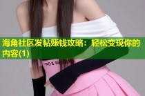 海角社区发帖赚钱攻略：轻松变现你的内容(1)
