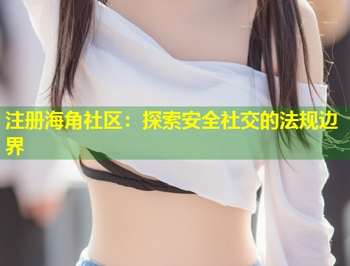 注册海角社区：探索安全社交的法规边界  第1张