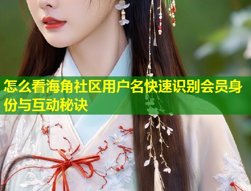 怎么看海角社区用户名快速识别会员身份与互动秘诀  第1张