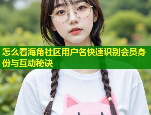 怎么看海角社区用户名快速识别会员身份与互动秘诀  第2张