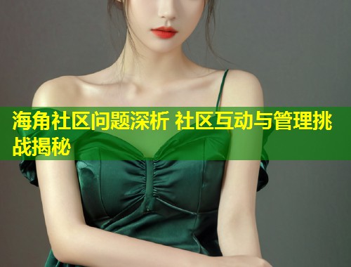 海角社区问题深析 社区互动与管理挑战揭秘  第2张