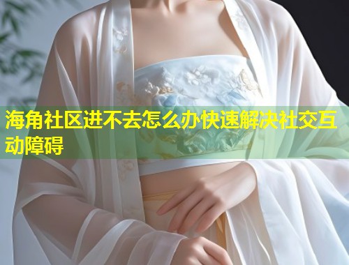 海角社区进不去怎么办快速解决社交互动障碍  第1张